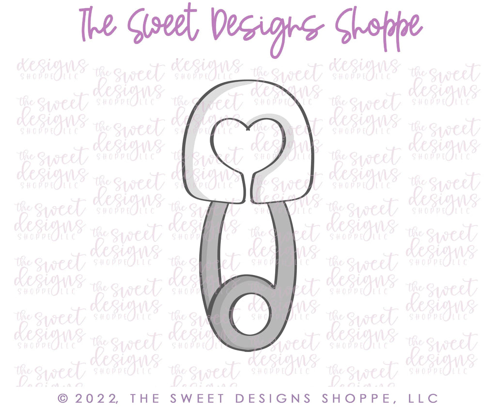 Cookie Cutters - Baby Diaper Pin - Cookie Cutter - Sweet Designs Shoppe - - ALL, Baby, Baby / Kids, babyfood, bib, Cookie Cutter, Lady Milk Stache, Lady MilkStache, LadyMilkStache, Promocode
