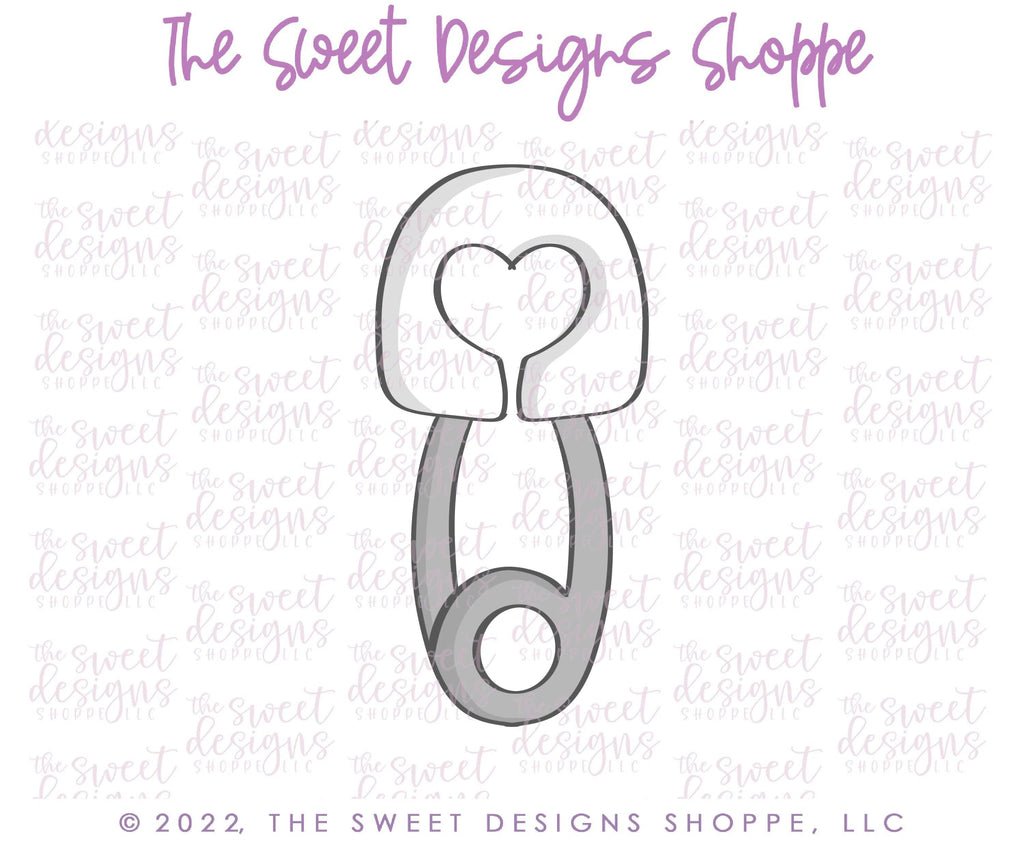 Cookie Cutters - Baby Diaper Pin - Cookie Cutter - The Sweet Designs Shoppe - - ALL, Baby, Baby / Kids, babyfood, bib, Cookie Cutter, Lady Milk Stache, Lady MilkStache, LadyMilkStache, Promocode