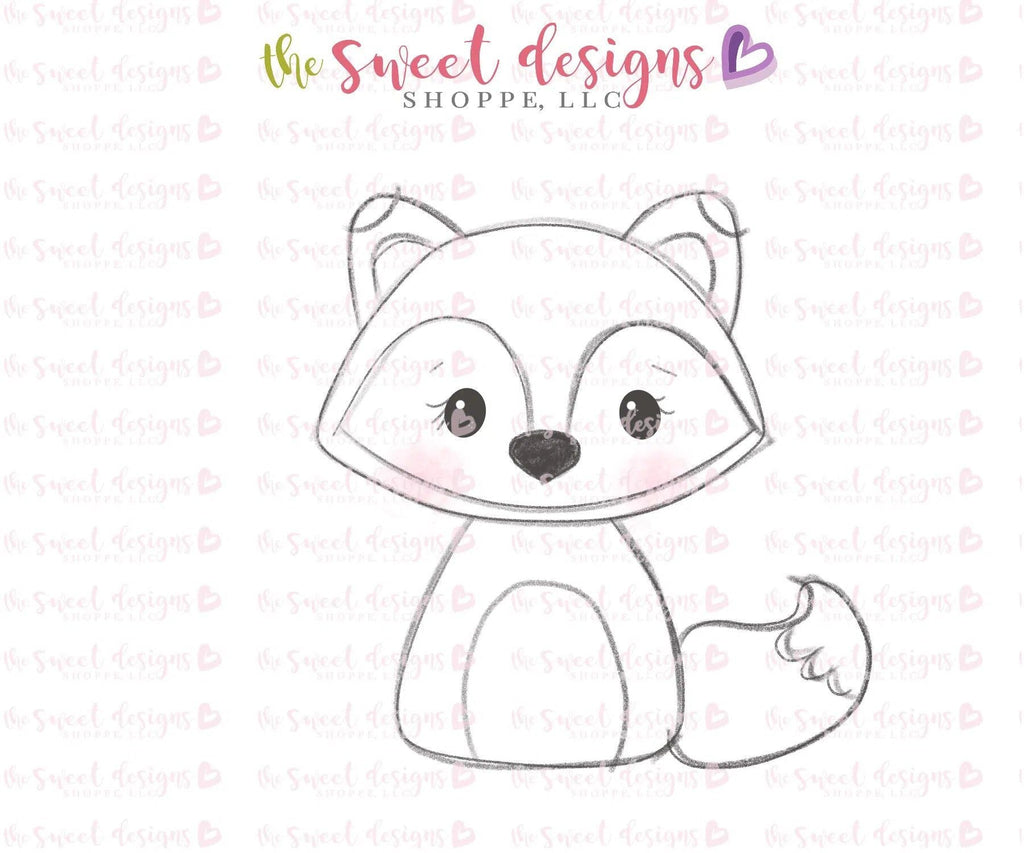 Cookie Cutters - Baby Fox v2- Cookie Cutter - The Sweet Designs Shoppe - TSDS - - ALL,Animal,Animals,Cookie Cutter,Forest,forest animals,Promocode,Woodland