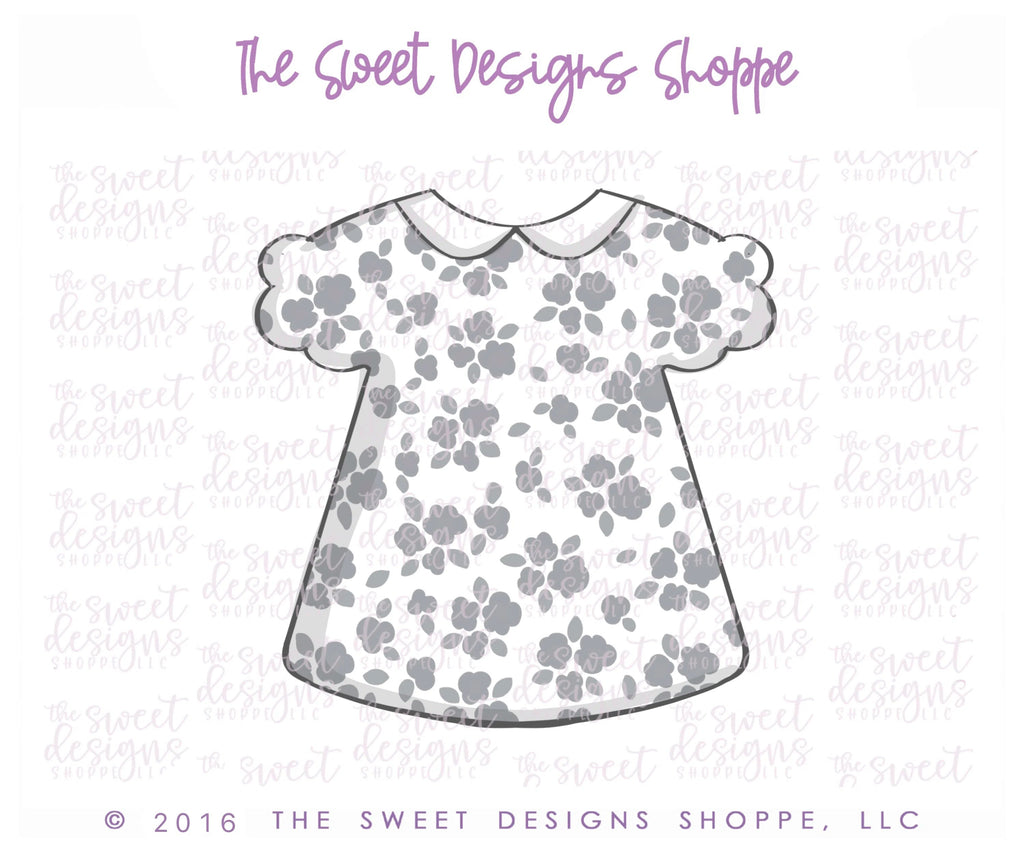 Cookie Cutters - Baby Girl Dress v2- Cookie Cutter - Sweet Designs Shoppe - - ALL, Baby, Baby Dress, Baby Girl, Clothing / Accessories, Cookie Cutter, Girl, Promocode
