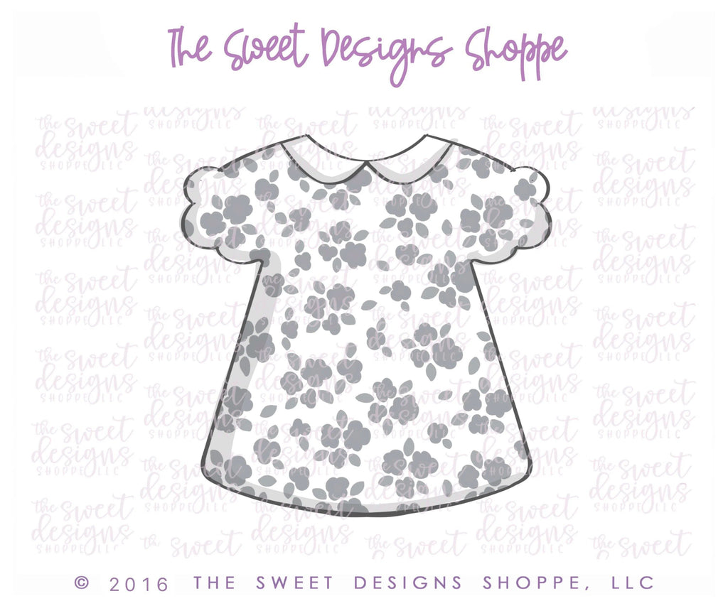 Cookie Cutters - Baby Girl Dress v2- Cookie Cutter - The Sweet Designs Shoppe - - ALL, Baby, Baby Dress, Baby Girl, Clothing / Accessories, Cookie Cutter, Girl, Promocode