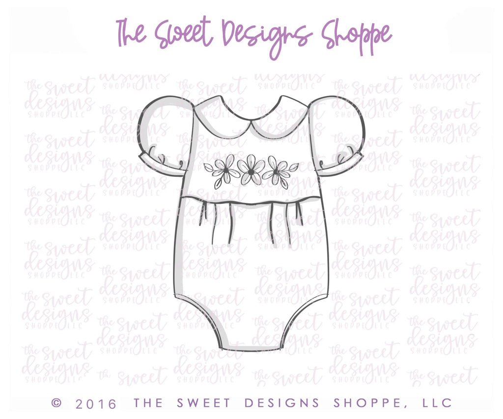 Cookie Cutters - Baby Girl Onesie v2- Cookie Cutter - Sweet Designs Shoppe - - ALL, Baby, Baby Girl, Clothes, Clothing / Accessories, Cookie Cutter, Onesie, Promocode