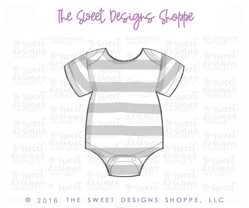 Cookie Cutters - Baby Onesie v2- Cutter - Sweet Designs Shoppe - - ALL, Baby, Baby Boy, Baby Shower, Clothes, Clothing / Accessories, Cookie Cutter, Gender Reveal, Onesie, Promocode