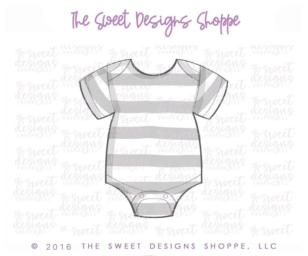 Cookie Cutters - Baby Onesie v2- Cookie Cutter - The Sweet Designs Shoppe - TSDS - - ALL,Baby,Baby Boy,Baby Shower,Clothes,Clothing / Accessories,Cookie Cutter,Gender Reveal,Onesie,Promocode