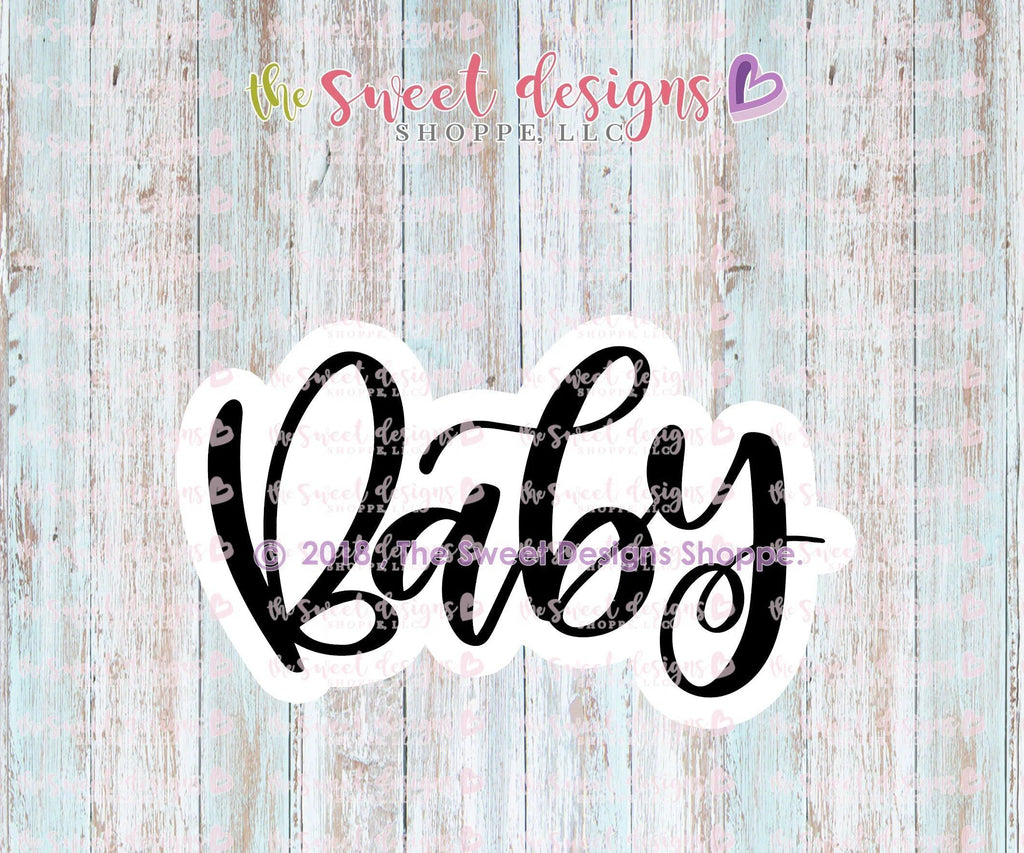 Cookie Cutters - Baby Plaque - Cookie Cutter - The Sweet Designs Shoppe - TSDS - - ALL,Baby,Baby Girl,baby shower,Cookie Cutter,Customize,it's a girl,lettering,Plaque,Plaques,Promocode,STL
