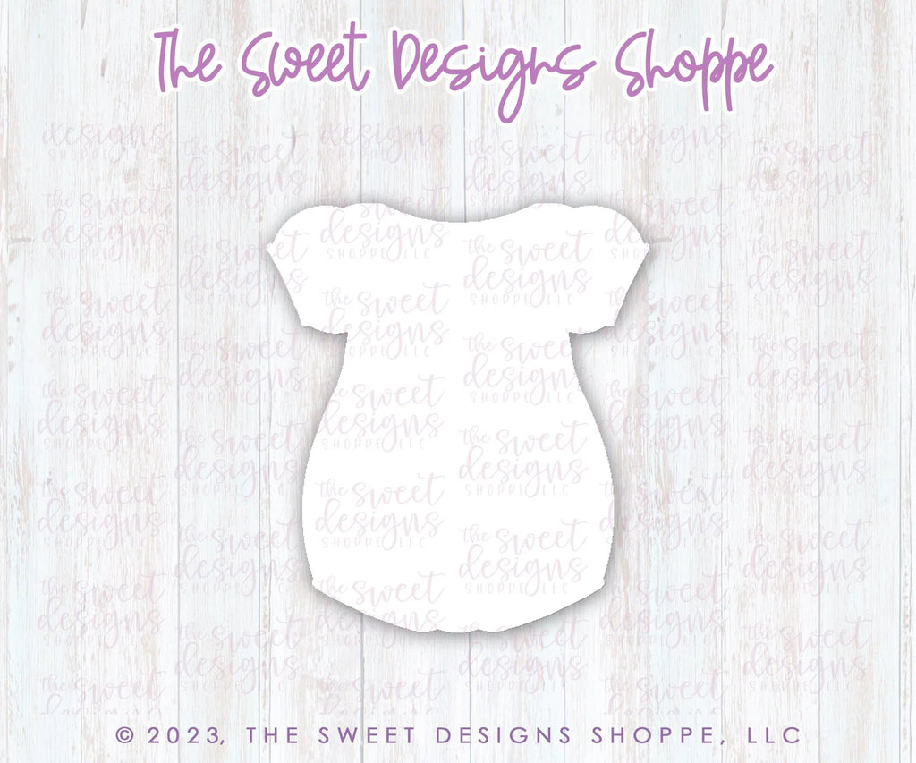 Cookie Cutters - Baby Romper with Sleeve - Cookie Cutter - Sweet Designs Shoppe - - ALL, Baby, Baby / Kids, Baby Boy, baby girl, baby romper, babyclothes, babyshower, Clothes, Clothing / Accessories, Cookie Cutter, Onesie, Promocode