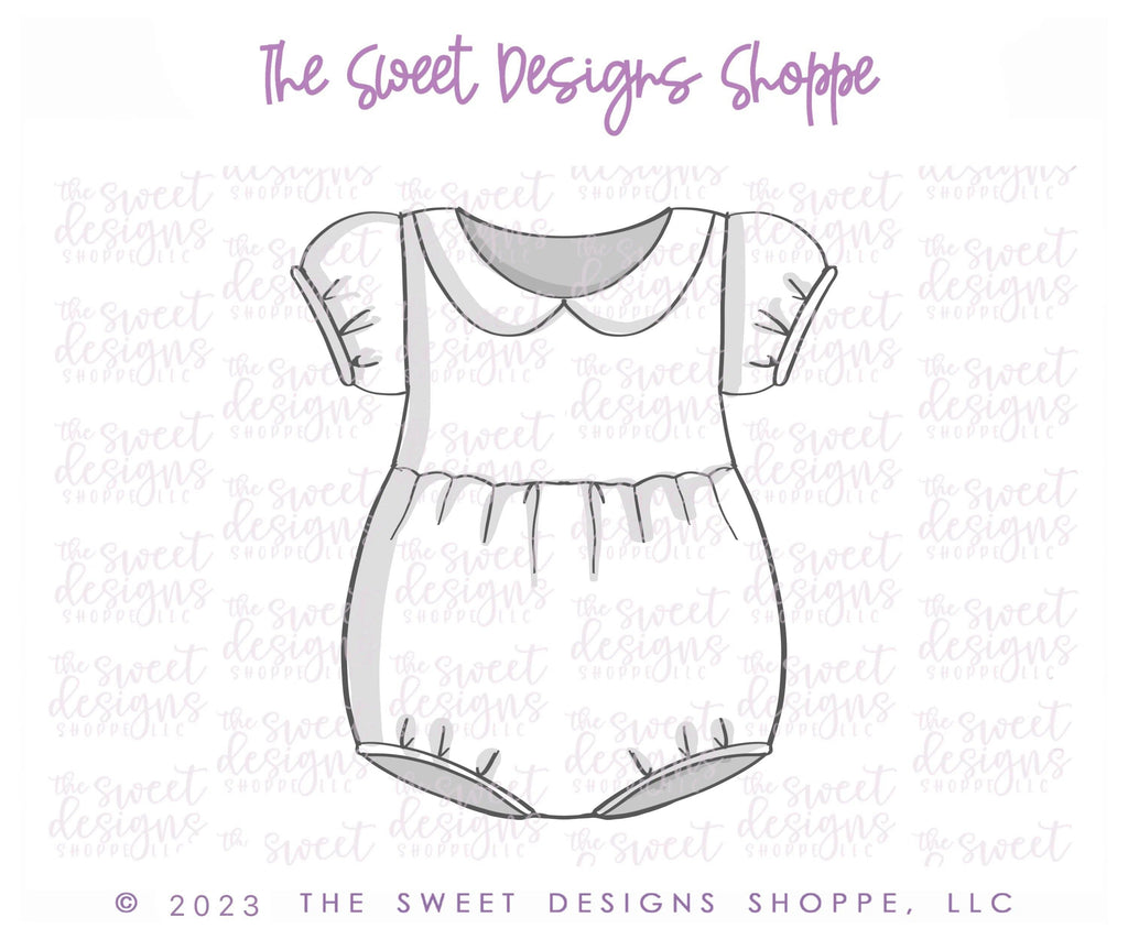 Cookie Cutters - Baby Romper with Sleeve - Cookie Cutter - The Sweet Designs Shoppe - - ALL, Baby, Baby / Kids, Baby Boy, baby girl, baby romper, babyclothes, babyshower, Clothes, Clothing / Accessories, Cookie Cutter, Onesie, Promocode