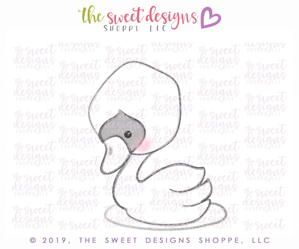 Cookie Cutters - Baby Swan - Cookie Cutter - Sweet Designs Shoppe - - ALL, Animal, Barn, Cookie Cutter, Farm, Promocode