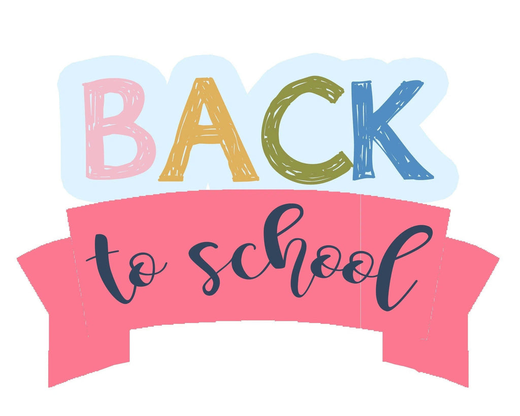 Cookie Cutters - BACK to school - Cookie Cutter - The Sweet Designs Shoppe - TSDS - - ALL,Cookie Cutter,cookie cutters,Customize,Grad,graduations,lettering,Plaque,Promocode,Ribbon,School,School / Graduation,text