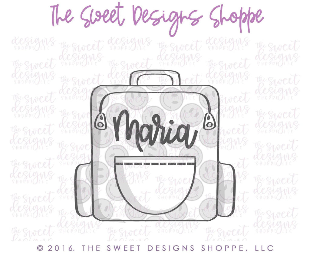 Cookie Cutters - Backpack v2- Cookie Cutter - The Sweet Designs Shoppe - - ALL, Backpack, bag, Cookie Cutter, Grad, graduations, Hobbies, Promocode, school, School / Graduation, trip