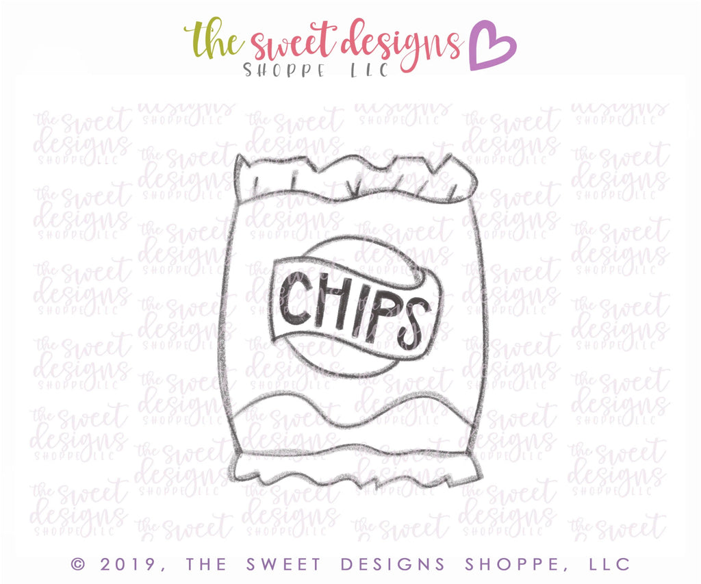 Cookie Cutters - Bag of Chips - Cookie Cutter - The Sweet Designs Shoppe - - ALL, back to school, Cookie Cutter, Food, Food & Beverages, Grad, graduations, Promocode, school, School / Graduation