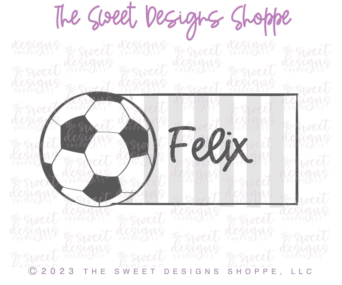 Cookie Cutters - Ball Plaque - Cookie Cutter - The Sweet Designs Shoppe - TSDS - - ALL,ball,baseball,Birthday,Cookie Cutter,happybirthdday,Plaque,Plaques,PLAQUES HANDLETTERING,Promocode,Sign,sport,sports,STL