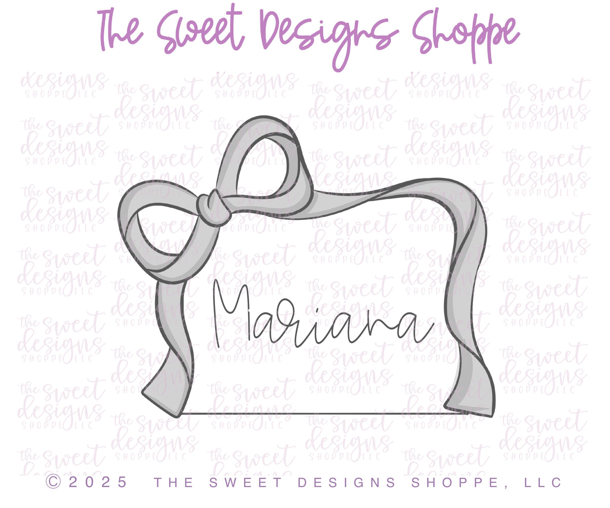 Cookie Cutters - Ballet Rectangular Coquette Plaque - Cookie Cutter - The Sweet Designs Shoppe - TSDS - - Accesories,Accessories,accessory,ALL,Baby,Baby / Kids,baby shower,baby shower favors,ballet,Birthday,Bow,bows,Bridal,Bridal Shower,Christmas,Cookie Cutter,Plaque,Plaques,PLAQUES HANDLETTERING,Promocode,STL,valentine,Valentines,Wedding,Wedding Favors