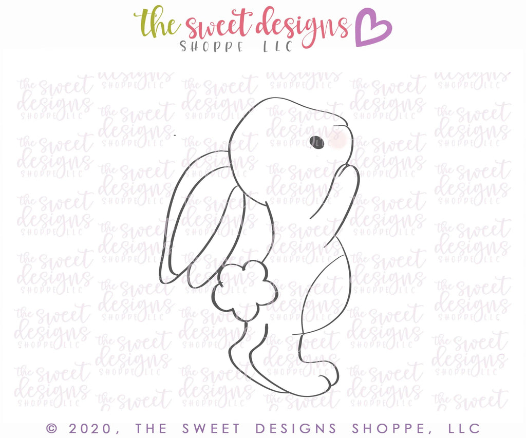 Cookie Cutters - Balloon Bunny - Cookie Cutter - The Sweet Designs Shoppe - - ALL, Animal, Animals, Animals and Insects, Cookie Cutter, easter, Easter / Spring, Promocode