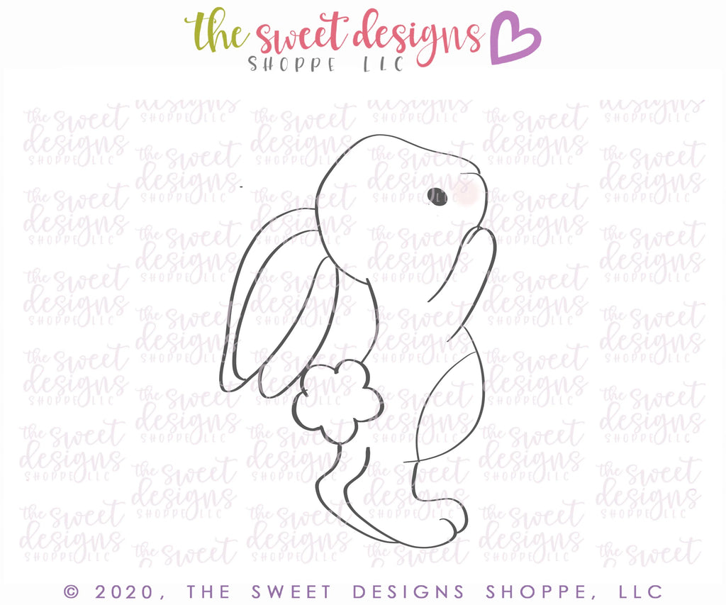 Cookie Cutters - Balloon Bunny - Sweet Designs Shoppe - - ALL, Animal, Animals, Animals and Insects, Cookie Cutter, easter, Easter / Spring, Promocode