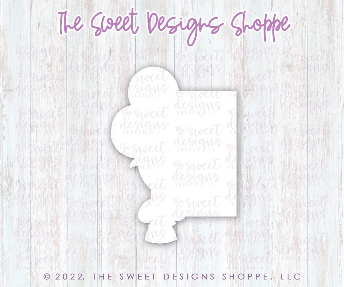 Cookie Cutters - Balloon Plaque - Cookie Cutter - The Sweet Designs Shoppe - TSDS - - ALL,Birthday,Cookie Cutter,Plaque,Plaques,PLAQUES HANDLETTERING,Promocode,STL