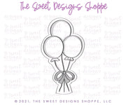 Cookie Cutters - Balloons Bundle of 3 - Cookie Cutter - The Sweet Designs Shoppe - TSDS - - ALL,Baby / Kids,Birthday,Cookie Cutter,kid,kids,Promocode,STL
