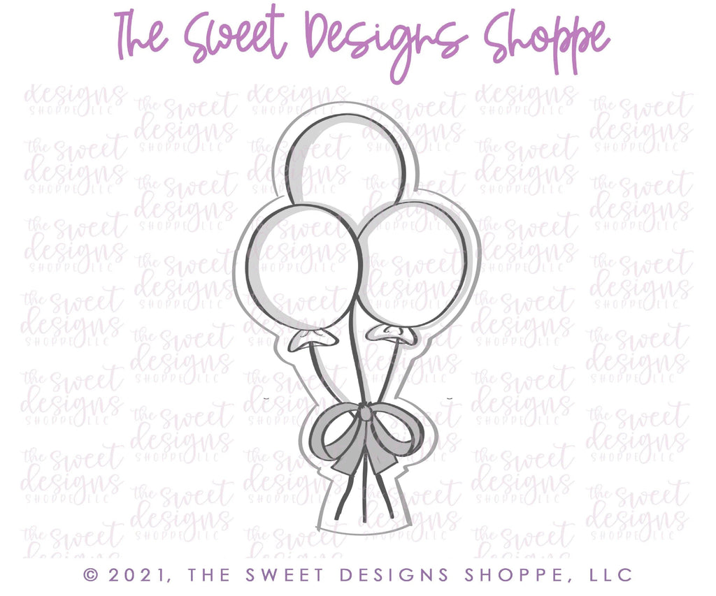 Cookie Cutters - Balloons Bundle of 3 - Cookie Cutter - The Sweet Designs Shoppe - TSDS - - ALL,Baby / Kids,Birthday,Cookie Cutter,kid,kids,Promocode