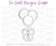 Cookie Cutters - Balloons with Bow - Cookie Cutter - The Sweet Designs Shoppe - TSDS - - ALL,balloonbundle,balloons,balloonwithbow,birthday,celebration,Cookie Cutter,Lady Milk Stache,Lady MilkStache,LadyMilkStache,party,Promocode,STL