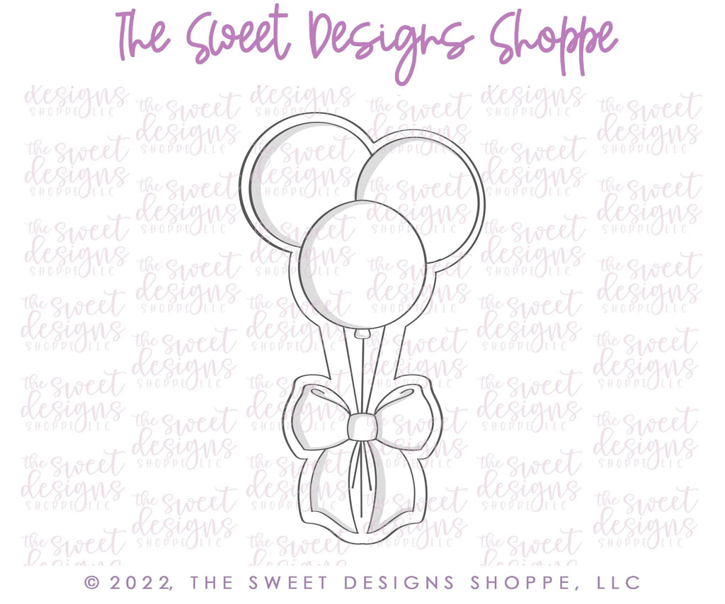 Cookie Cutters - Balloons with Bow - Cookie Cutter - The Sweet Designs Shoppe - TSDS - - ALL,balloonbundle,balloons,balloonwithbow,birthday,celebration,Cookie Cutter,Lady Milk Stache,Lady MilkStache,LadyMilkStache,party,Promocode