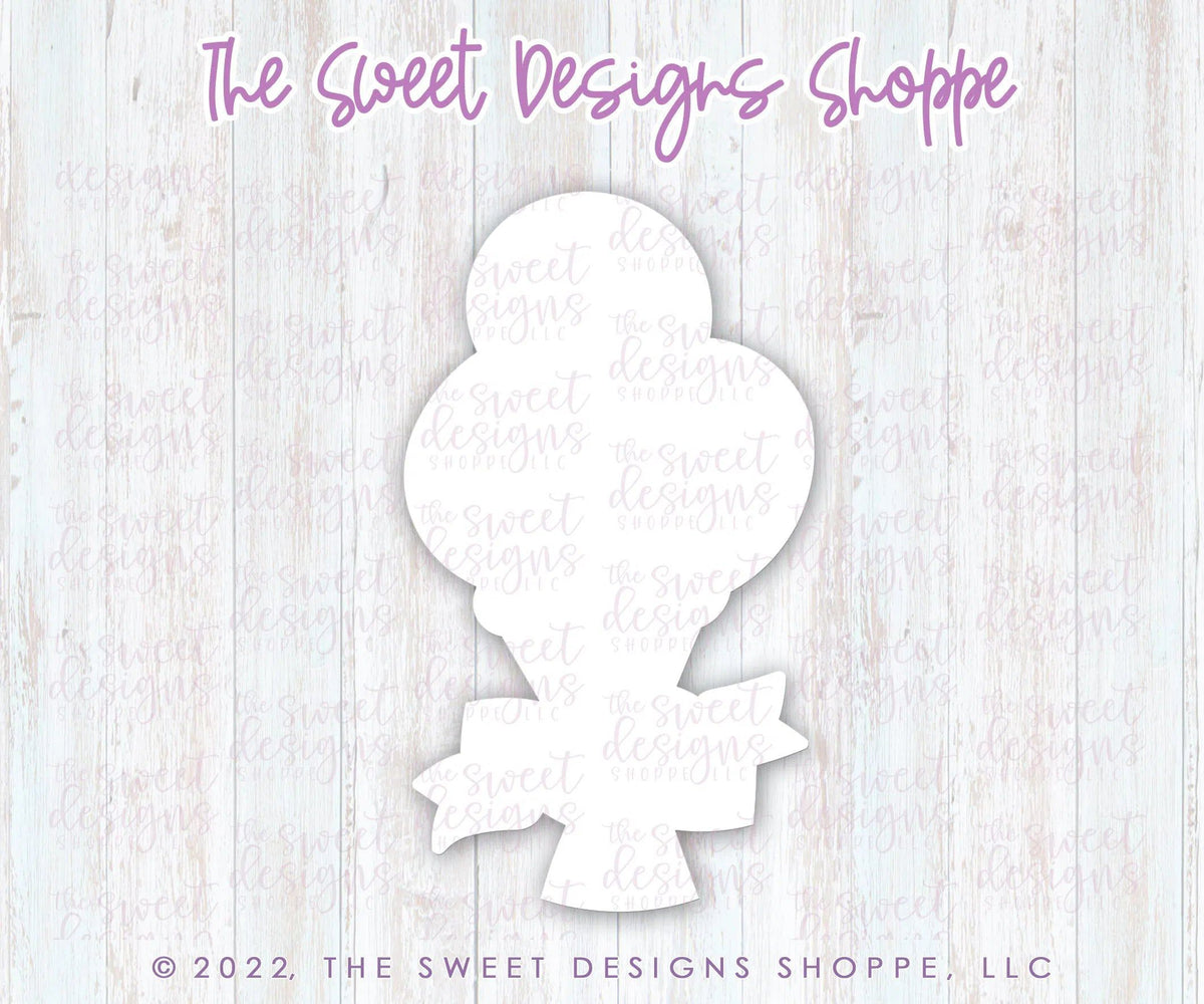 Cookie Cutters - Balloons with Ribbon - Cookie Cutter - The Sweet Designs Shoppe - TSDS - - ALL,Baby / Kids,Birthday,Cookie Cutter,kid,kids,Promocode,STL