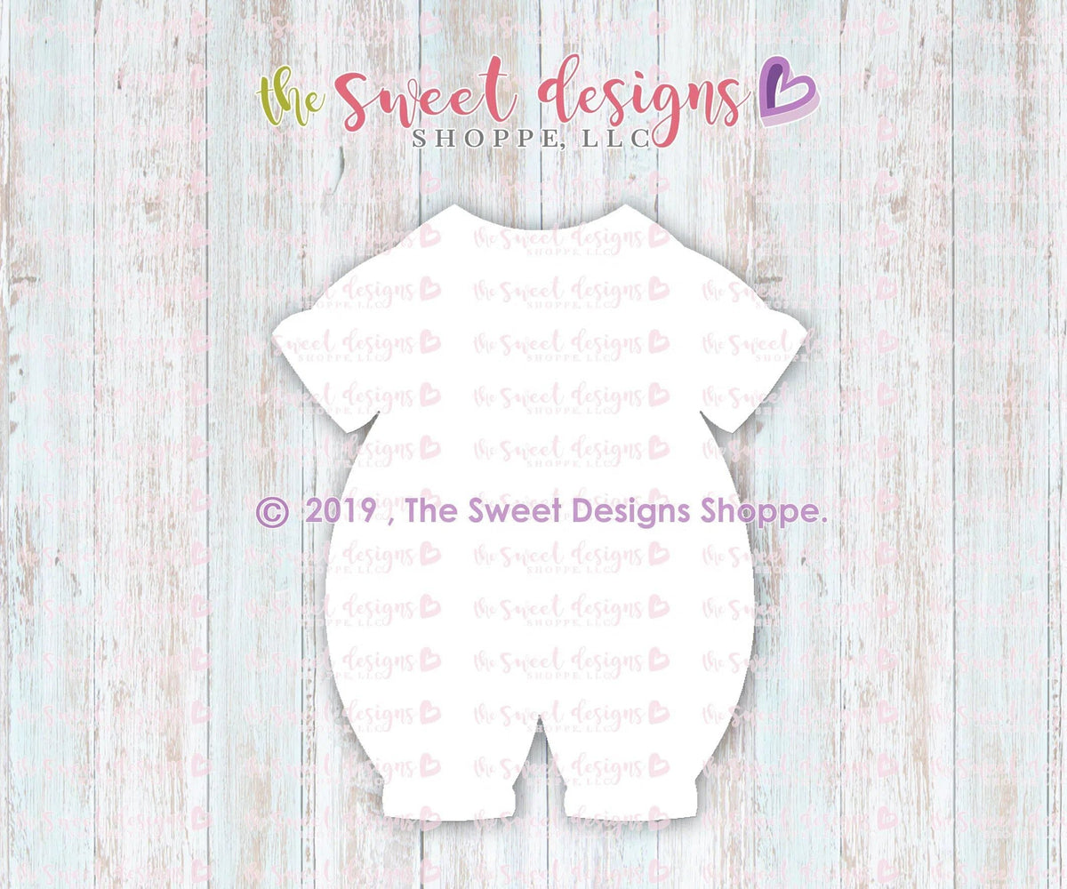 Cookie Cutters - Baptism Bubble Romper - Cookie Cutter - The Sweet Designs Shoppe - TSDS - - ALL,Baby,Baptism,Clothes,Clothing / Accessories,Cookie Cutter,First Communion,newborn,Onesie,onsie,Promocode,Religious,STL