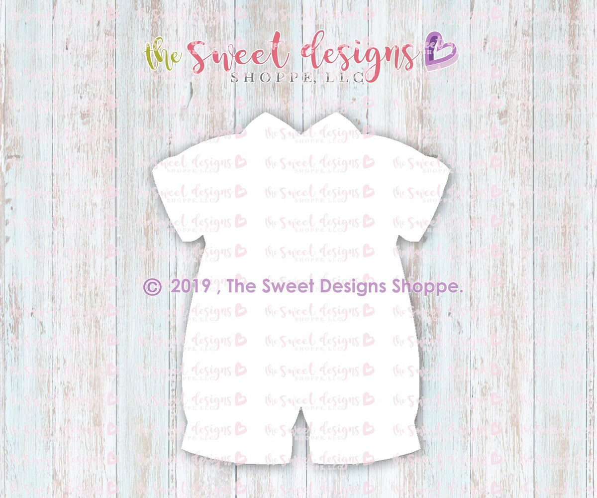 Cookie Cutters - Baptism Romper - Cookie Cutter - The Sweet Designs Shoppe - TSDS - - ALL,Baby,Baptism,Clothes,Clothing / Accessories,Cookie Cutter,First Communion,newborn,Onesie,onsie,Promocode,Religious,STL