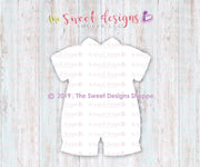 Cookie Cutters - Baptism Romper - Cookie Cutter - The Sweet Designs Shoppe - TSDS - - ALL,Baby,Baptism,Clothes,Clothing / Accessories,Cookie Cutter,First Communion,newborn,Onesie,onsie,Promocode,Religious,STL