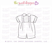 Cookie Cutters - Baptism Romper - Cookie Cutter - The Sweet Designs Shoppe - TSDS - - ALL,Baby,Baptism,Clothes,Clothing / Accessories,Cookie Cutter,First Communion,newborn,Onesie,onsie,Promocode,Religious,STL