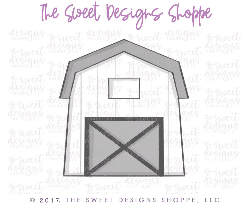 Cookie Cutters - Barn v2- Cookie Cutter - The Sweet Designs Shoppe - TSDS - - ALL,Animal,Animals,Barn,Cookie Cutter,country living,Farm,Miscellaneous,Promocode,STL