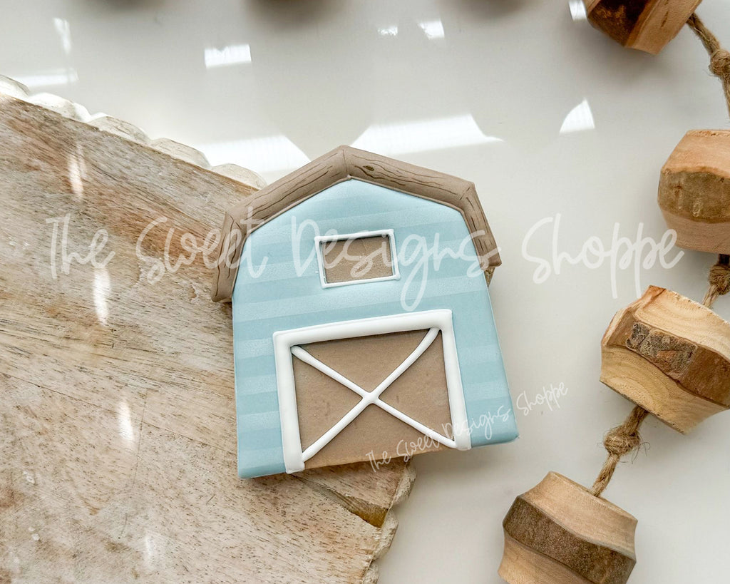 Cookie Cutters - Barn v2- Cookie Cutter - The Sweet Designs Shoppe - TSDS - - ALL,Animal,Animals,Barn,Cookie Cutter,country living,Farm,Miscellaneous,Promocode,STL