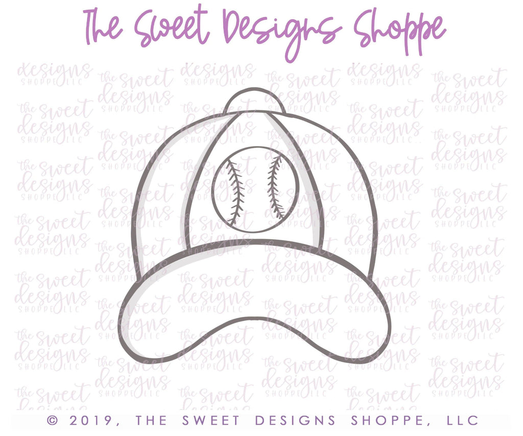Cookie Cutters - Baseball Cap - Cookie Cutter - The Sweet Designs Shoppe - TSDS - - ALL,Clothing / Accessories,Cookie Cutter,dad,fan,Father,Fathers Day,grandfather,mother,Mothers Day,Promocode,sport,sports,STL