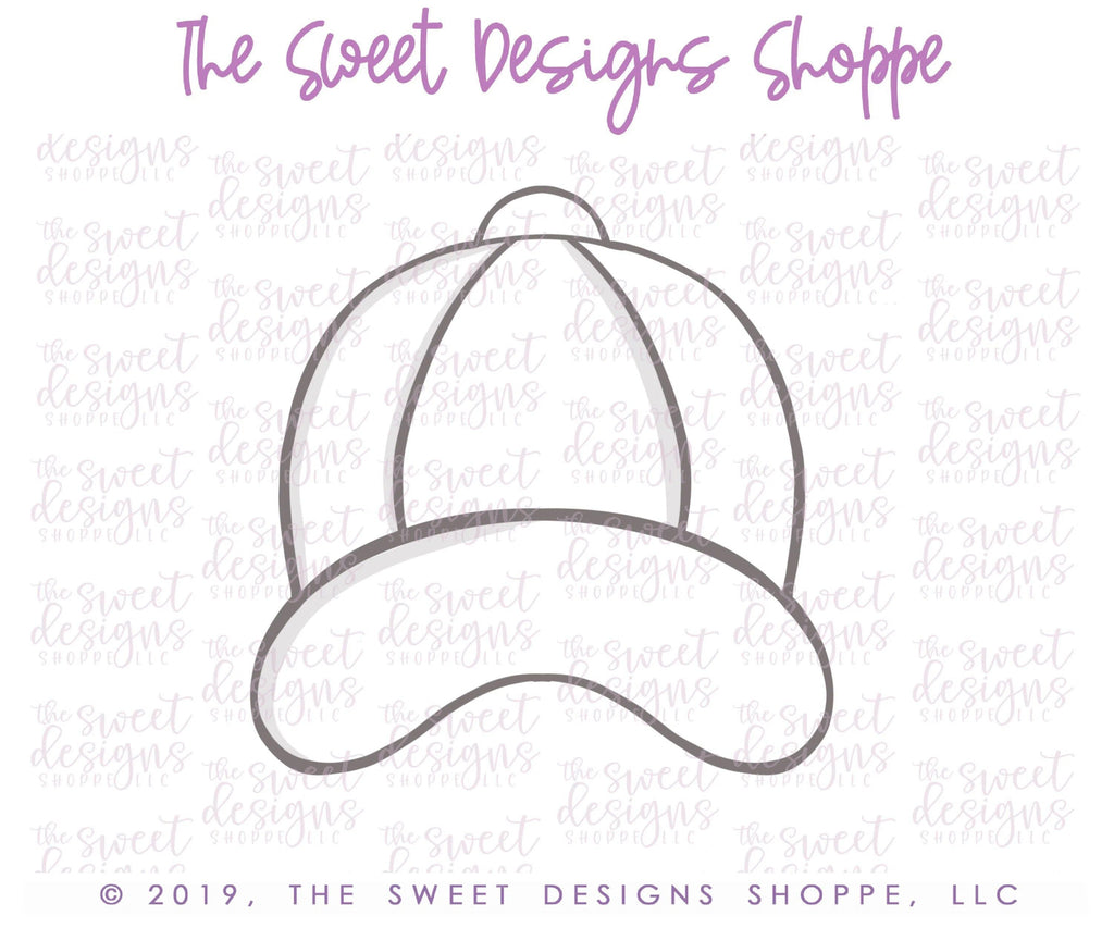 Cookie Cutters - Baseball Cap - Cookie Cutter - The Sweet Designs Shoppe - TSDS - - ALL,Clothing / Accessories,Cookie Cutter,dad,fan,Father,Fathers Day,grandfather,mother,Mothers Day,Promocode,sport,sports,STL