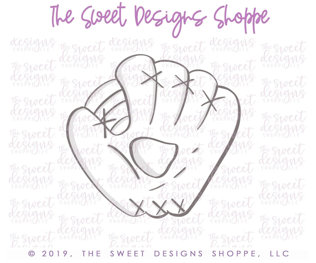 Cookie Cutters - Baseball Mitt - Cookie Cutter - The Sweet Designs Shoppe - TSDS - - ALL,Cookie Cutter,dad,fan,Father,Fathers Day,grandfather,Promocode,sport,sports,STL