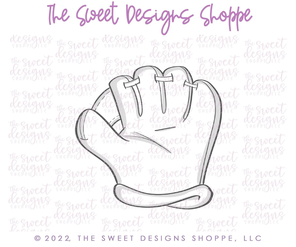 Cookie Cutters - Baseball Mitten - Cookie Cutter - The Sweet Designs Shoppe - TSDS - - ALL,baseball,Cookie Cutter,dad,Father,father's day,gloves,grandfather,Lady Milk Stache,Lady MilkStache,LadyMilkStache,Promocode,sport,sports