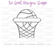 Cookie Cutters - Basketball Hoop with Ball - Cookie Cutter - The Sweet Designs Shoppe - TSDS - - ALL,Cookie Cutter,dad,Father,Fathers Day,grandfather,hoop,mother,Mothers Day,Promocode,rim,sport,sports,STL