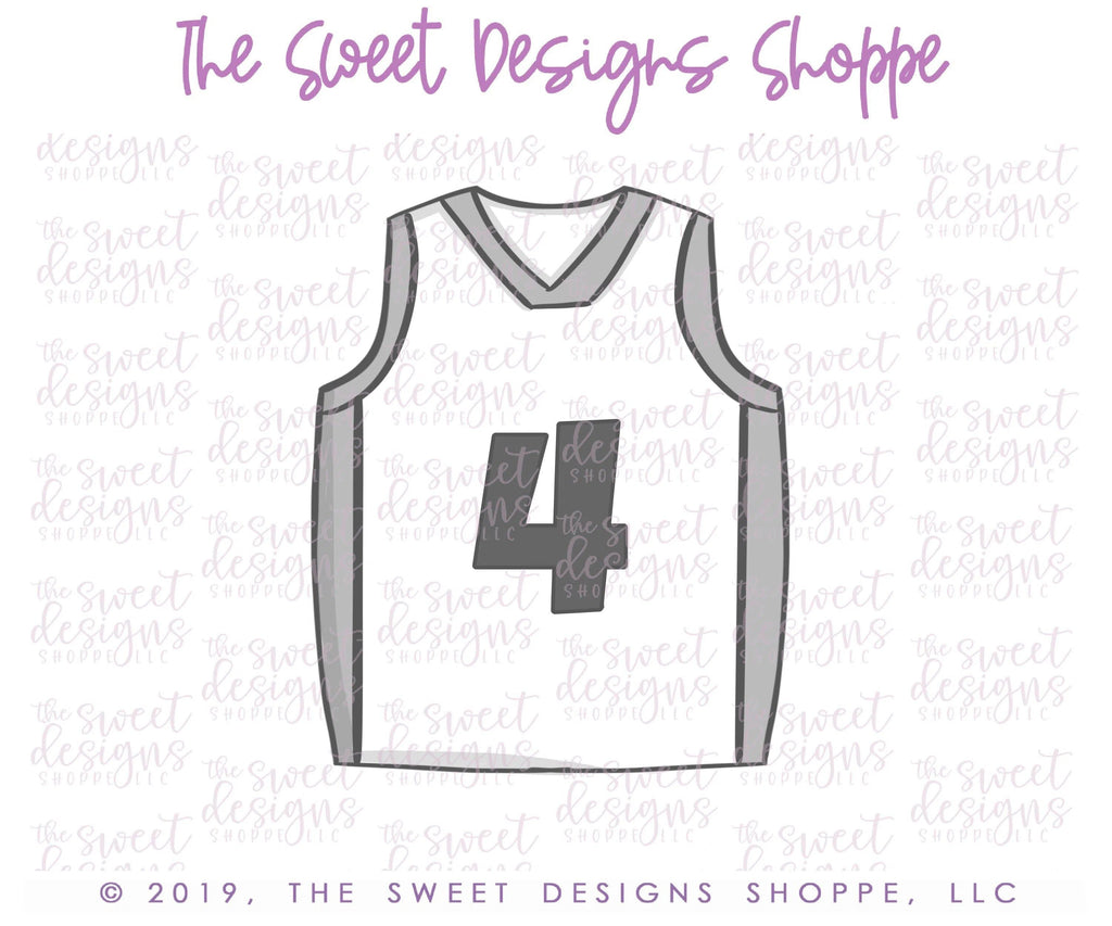 Cookie Cutters - Basketball Jersey - Cookie Cutter - The Sweet Designs Shoppe - TSDS - - ALL,Clothing / Accessories,Cookie Cutter,dad,fan,Father,Fathers Day,grandfather,mother,Mothers Day,Promocode,sport,sports,STL
