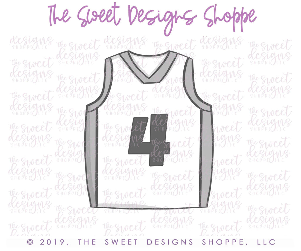 Cookie Cutters - Basketball Jersey - Cookie Cutter - The Sweet Designs Shoppe - - ALL, Clothing / Accessories, Cookie Cutter, dad, fan, Father, Fathers Day, grandfather, mother, Mothers Day, Promocode, sport, sports