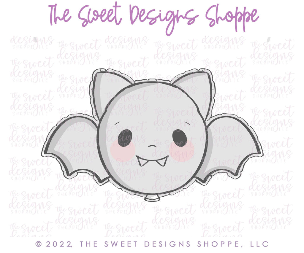 Cookie Cutters - Bat Balloon - Cookie Cutter - Sweet Designs Shoppe - - ALL, Animal, Animals, Bat, Cookie Cutter, Customize, Fall / Halloween, halloween, Promocode