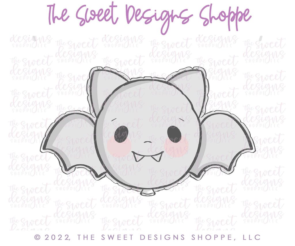 Cookie Cutters - Bat Balloon - Cookie Cutter - The Sweet Designs Shoppe - - ALL, Animal, Animals, Bat, Cookie Cutter, Customize, Fall / Halloween, halloween, Promocode