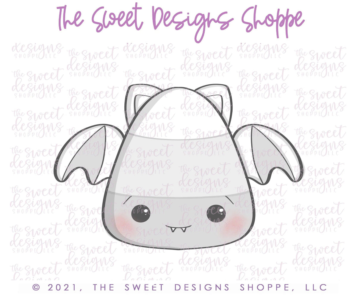 Cookie Cutters - Bat Candy Corn - Cookie Cutter - The Sweet Designs Shoppe - TSDS - - ALL,Animal,Animals,bat,Candy corn,Cookie Cutter,Fall / Halloween,Food,Food & Beverages,Halloween,Promocode,STL,Sweets,trick or treat