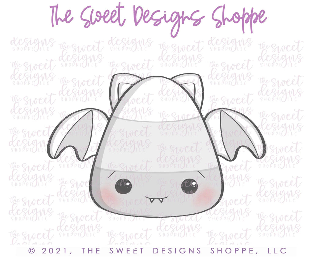 Cookie Cutters - Bat Candy Corn - Cookie Cutter - The Sweet Designs Shoppe - TSDS - - ALL,Animal,Animals,bat,Candy corn,Cookie Cutter,Fall / Halloween,Food,Food & Beverages,Halloween,Promocode,Sweets,trick or treat
