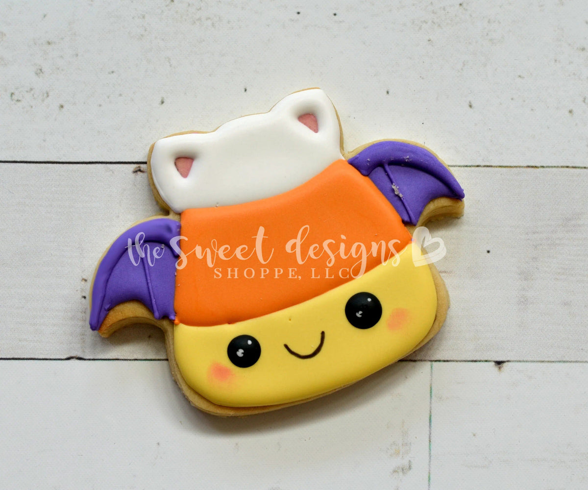 Cookie Cutters - Bat Candy Corn - Cookie Cutter - The Sweet Designs Shoppe - TSDS - - ALL,Animal,Animals,bat,Candy corn,Cookie Cutter,Fall / Halloween,Food,Food & Beverages,Halloween,Promocode,STL,Sweets,trick or treat
