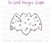 Cookie Cutters - Bat Frosted Cracker - Cookie Cutter - The Sweet Designs Shoppe - TSDS - - ALL,Animal,Animals,Bat,Cookie Cutter,cracker,Customize,Fall / Halloween,Frosted Cracker,halloween,Promocode,STL