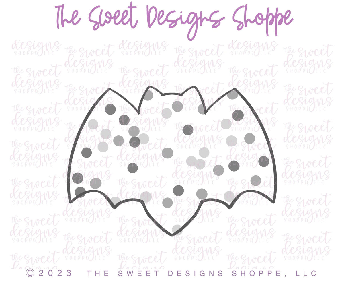 Cookie Cutters - Bat Frosted Cracker - Cookie Cutter - The Sweet Designs Shoppe - TSDS - - ALL,Animal,Animals,Bat,Cookie Cutter,cracker,Customize,Fall / Halloween,Frosted Cracker,halloween,Promocode,STL