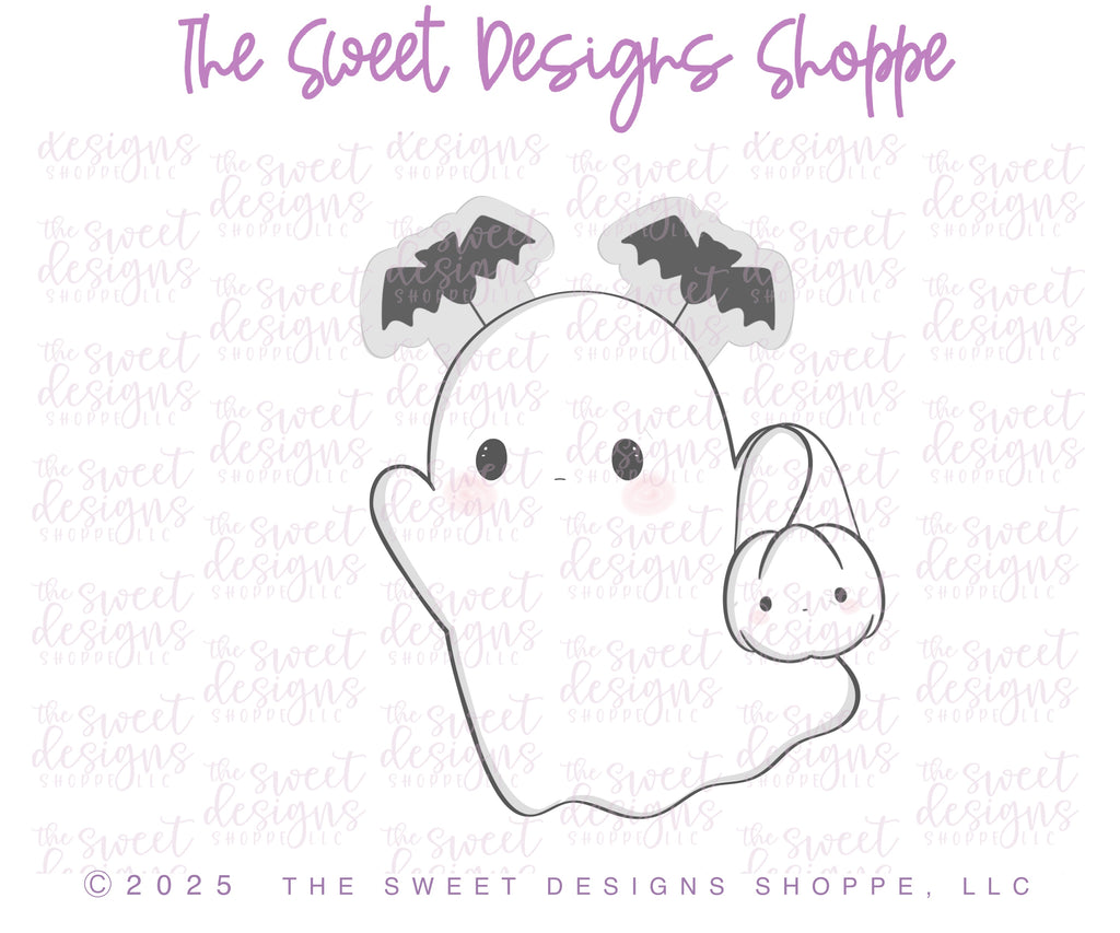 Cookie Cutters - Bat Headband Ghost & Boo Plaque Cookie Cutter Set - Set of 2 - Cookie Cutters - The Sweet Designs Shoppe - TSDS - - ALL,Cookie Cutter,halloween,Halloween set,Halloween Sets,Mini Sets,Plaque,Plaques,PLAQUES HANDLETTERING,Promocode,regular sets,set,STL