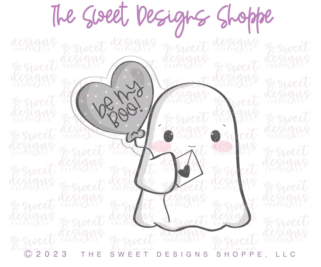 Cookie Cutters - Be my Boo Valentines Ghost - Cookie Cutter - The Sweet Designs Shoppe - TSDS - - ALL,Cookie Cutter,Promocode,STL,valentine,valentines