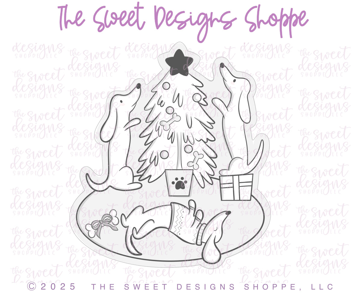 Cookie Cutters - Be Still Bakery Class Cookie Cutters - Walking in a Weenie Wonderland - Set of 9 Cookie Cutters - Online Class not Included - The Sweet Designs Shoppe - TSDS - - ALL,Animals,be still bakery,bestillbakery,Christmas,Christmas / Winter,Christmas Cookies,Cookie Cutter,dachshund,Hamer,Megan Hamer,online,Promocode,set,sets,STL,Winter,Winter classes