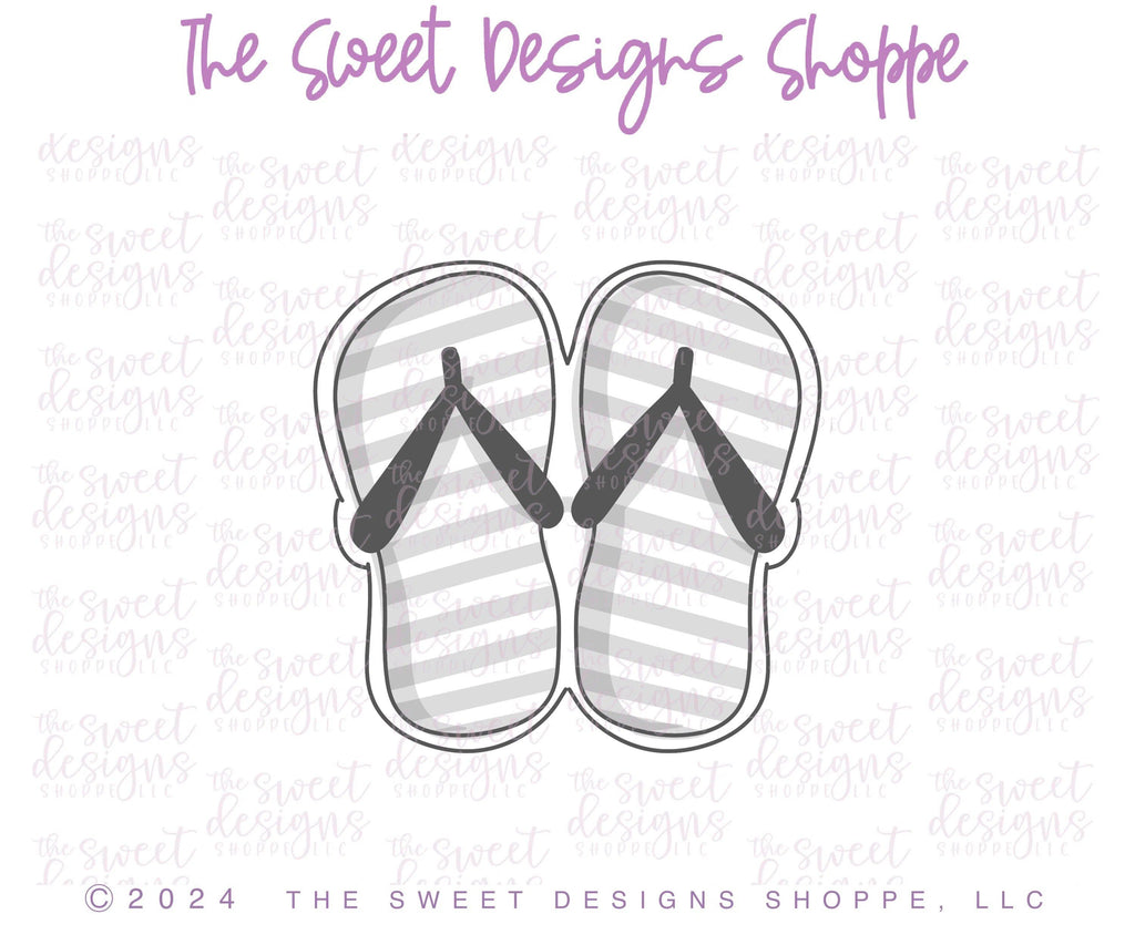 Cookie Cutters - Beach Flip Flops / Sandals - Cookie Cutter - Sweet Designs Shoppe - - 4th, 4th July, 4th of July, ALL, bathing suit, beach, Cookie Cutter, Hobbies, Patriotic, pool, Promocode, Summer, USA, vacation