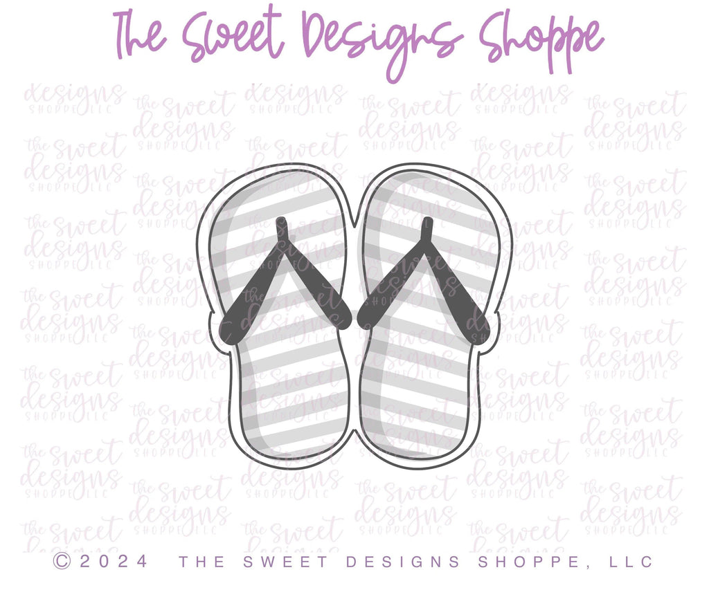 Cookie Cutters - Beach Flip Flops / Sandals - Cookie Cutter - The Sweet Designs Shoppe - TSDS - - 4th,4th July,4th of July,ALL,bathing suit,beach,Cookie Cutter,Hobbies,Patriotic,pool,Promocode,STL,Summer,USA,vacation